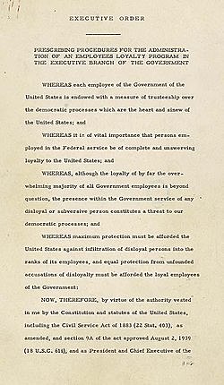 Executive order 9835