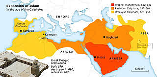 Muslims expand into Tunisia