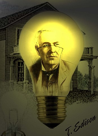 Thomas Edison invents the light bulb