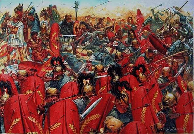 Muere Craso en la guerra contra los partos (batalla de Carras)