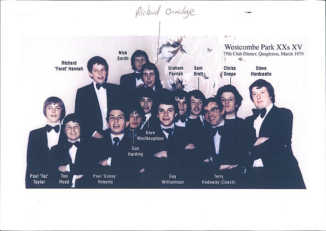 WP Under 20s at 75th anniversary Quaglenos March 1979