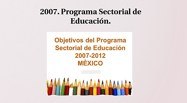 Programa Sectorial de Educacion