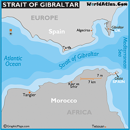 Arabs Cross Straight of Gibraltar