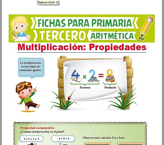 Propiedades de la multiplicación