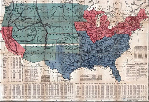 Missouri Compromise (economical and social - green)