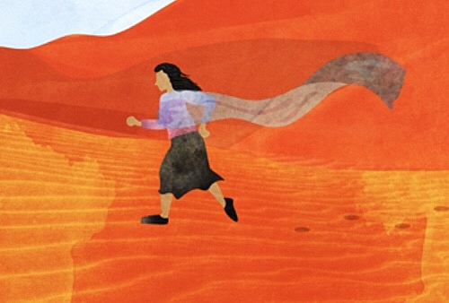 The fleeing of Afghans