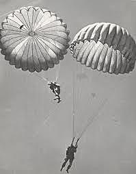 Initial Encounter of Soviet Troops Parachuting into Kabul