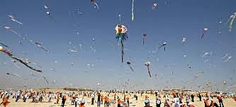 Sohrab smiles and Flies a kite with Amir