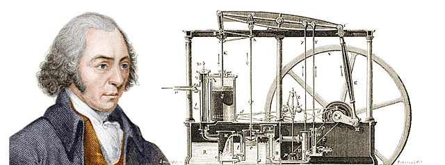 James Watt inventa la máquina de vapor