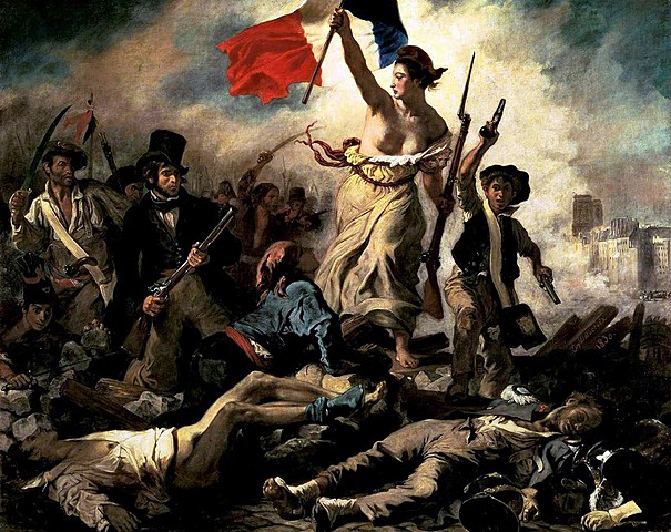 Revolución de 1830. Cuadro de Delacroix
