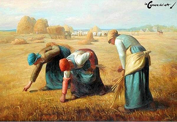 Millet pinta el cuadro de “Las Espigadoras”