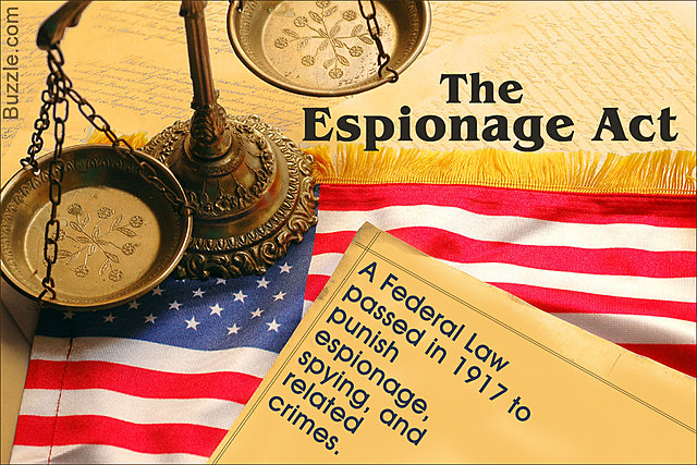 (US) Congress passes the Espionage Acts