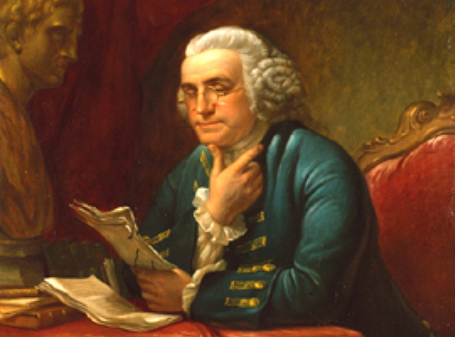 Benjamin Franklin writes to James Parker