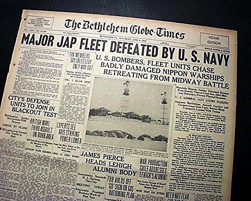 U.S. Navy wins Battle of Midway