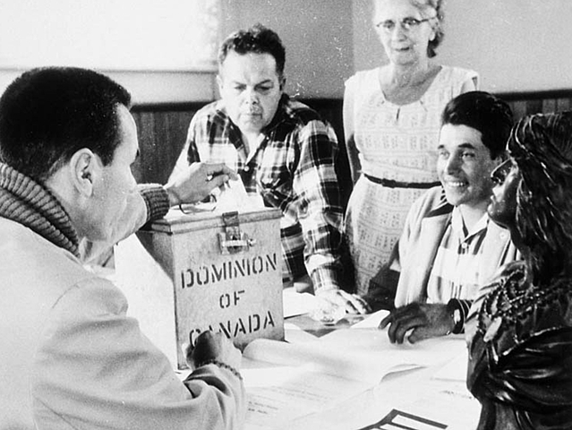 First Nations people suffrage