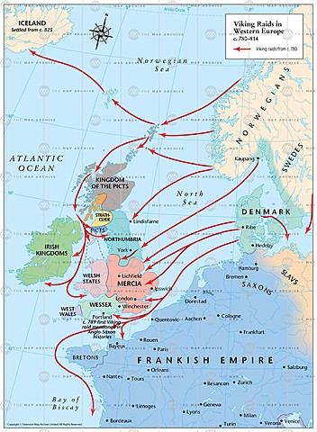 Vikings began first of many raids on Anglo Saxon Kingdom