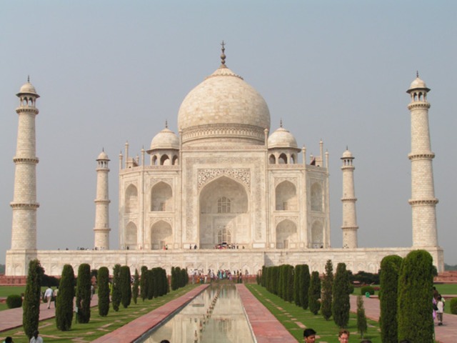 The Taj Mahal is built