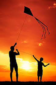 Amir and Sohrab fly their first kite
