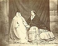 Isabel II amb la seva confident Sor Patrocinio