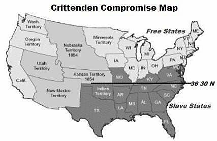 Crittenden Compromise (increased tensions)