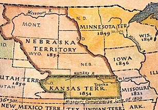 Kansas Nebraska Act (social and political - red)