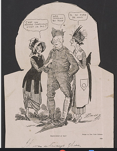 Cartoons clipped from the New York "Tribune