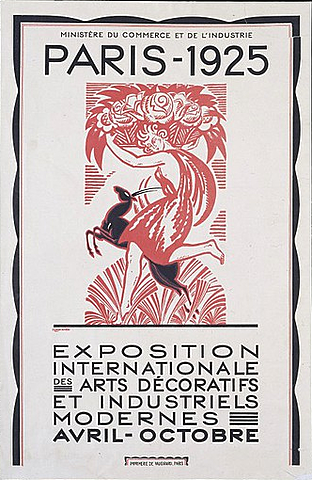 "Poster for the Exposition Internationale de Arts Décoratifs," Robert Bonfils, 1925