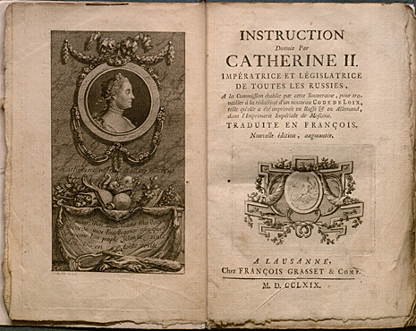 Catherine Issued Code of Commercial Navigation and Salt Trade Code