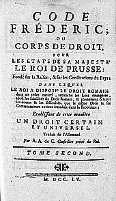 Prussian Law Code of 1794