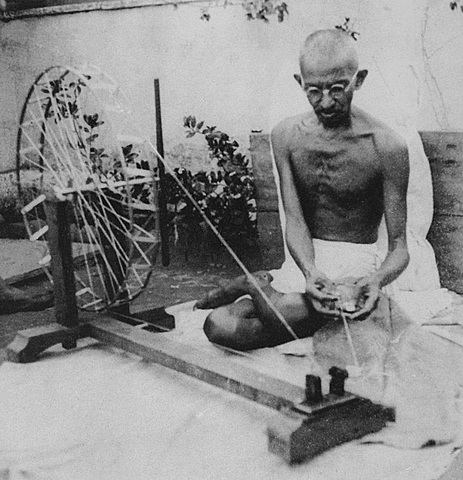 Gandhi leads the Homespun Movement after having returned to India. By having Indians weave their own cloth, they were boycotting British made goods. The movement’s main goal was to show the British that they could be economically independent.