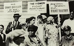 First textile worker strike