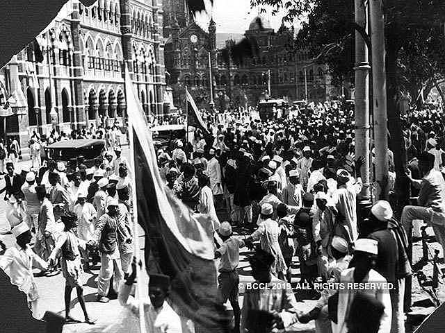 Gandhi calls for Indians to leave their jobs in the Quit India Movement. They refuse to fight for the British in WWII unless they’re granted immediate independence. The British suffer and Gandhi’s use of civil disobedience has proven to be successful.