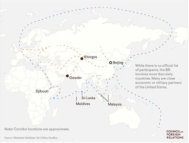 China belt and road (Original silk road)