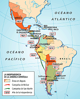Primera Etapa de la emancipación de la América Española