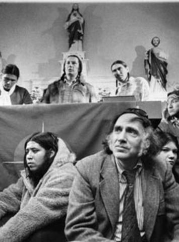 Protesters from the AIM take over the reservation at Wounded Knee