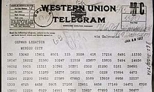 The Zimmerman telegram was decoded