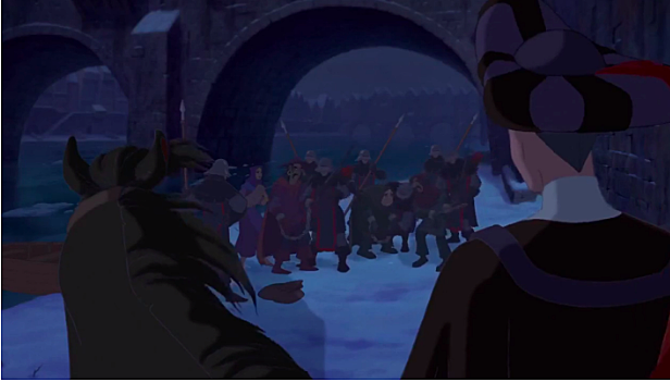 Judge Claude Frollo ambushed a group of gypsies that snuck their way into Paris and had them arrested.