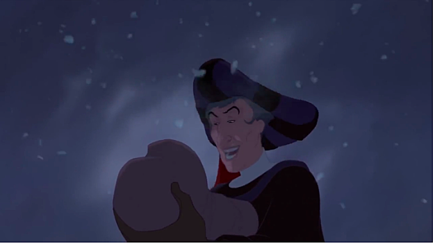 Forced to care for the child after killing his mother, Frollo accepted the task to save his soul from damnation, while also believing the child may be useful to him one day, and had him live in Notre Dame naming him Quasimodo.