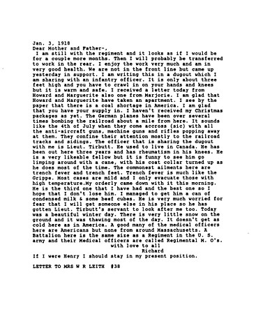 Richard Leith's Christmas Letter to Mom