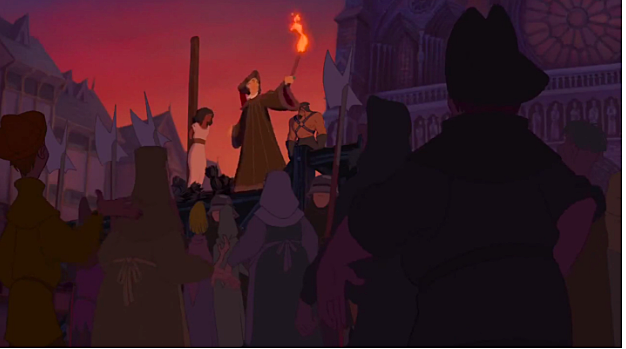 Because Esmeralda rejected him, Frollo decided to have her burned at the stake.