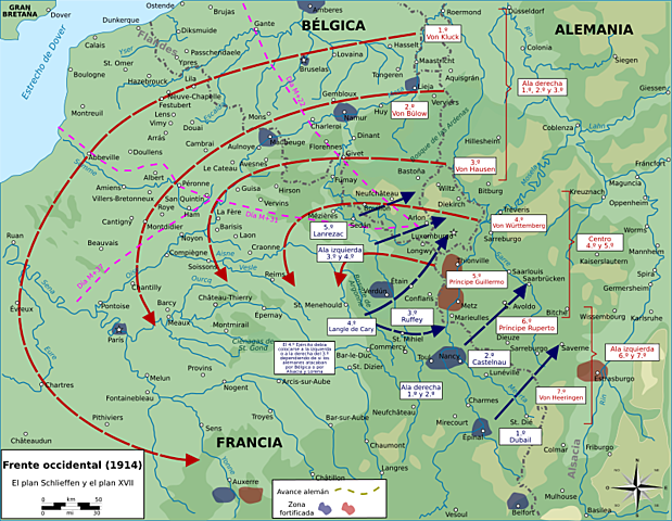 Alemanya posa en marxa el Pla Schlieffen