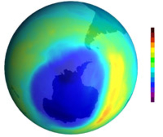 600 Protective ozone layer in place