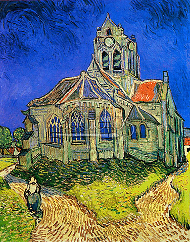 Iglesia de Auvers - Van Gogh