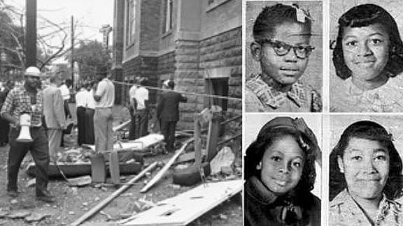 The 16th Street Baptist Church in Birmingham is bombed, killing 4 African American girls.