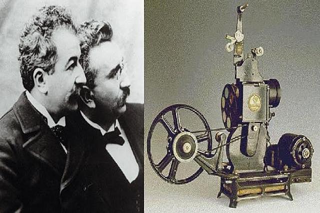 Primera proyección de imágenes en movimiento