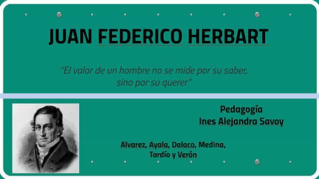 Tres funciones esenciales para lograr el fin de la educación según  Herbart,  Juan Federico