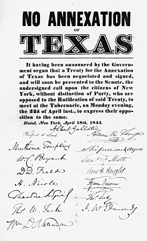 US Congress passes joint resolution for annexing Texas