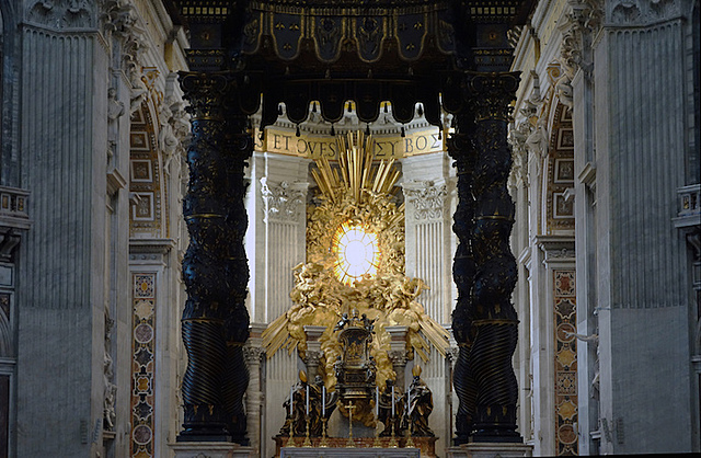 Gian Lorenzo Bernini; View to Cathedra Petri (Baroque)