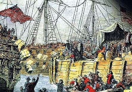 Se produce en motín de té en Boston