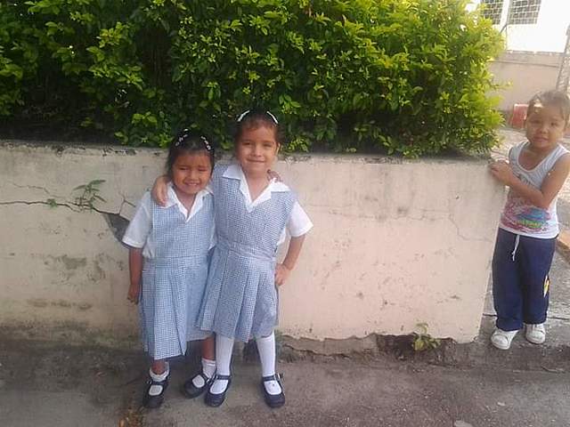 primer dia de clase de mi hija menor